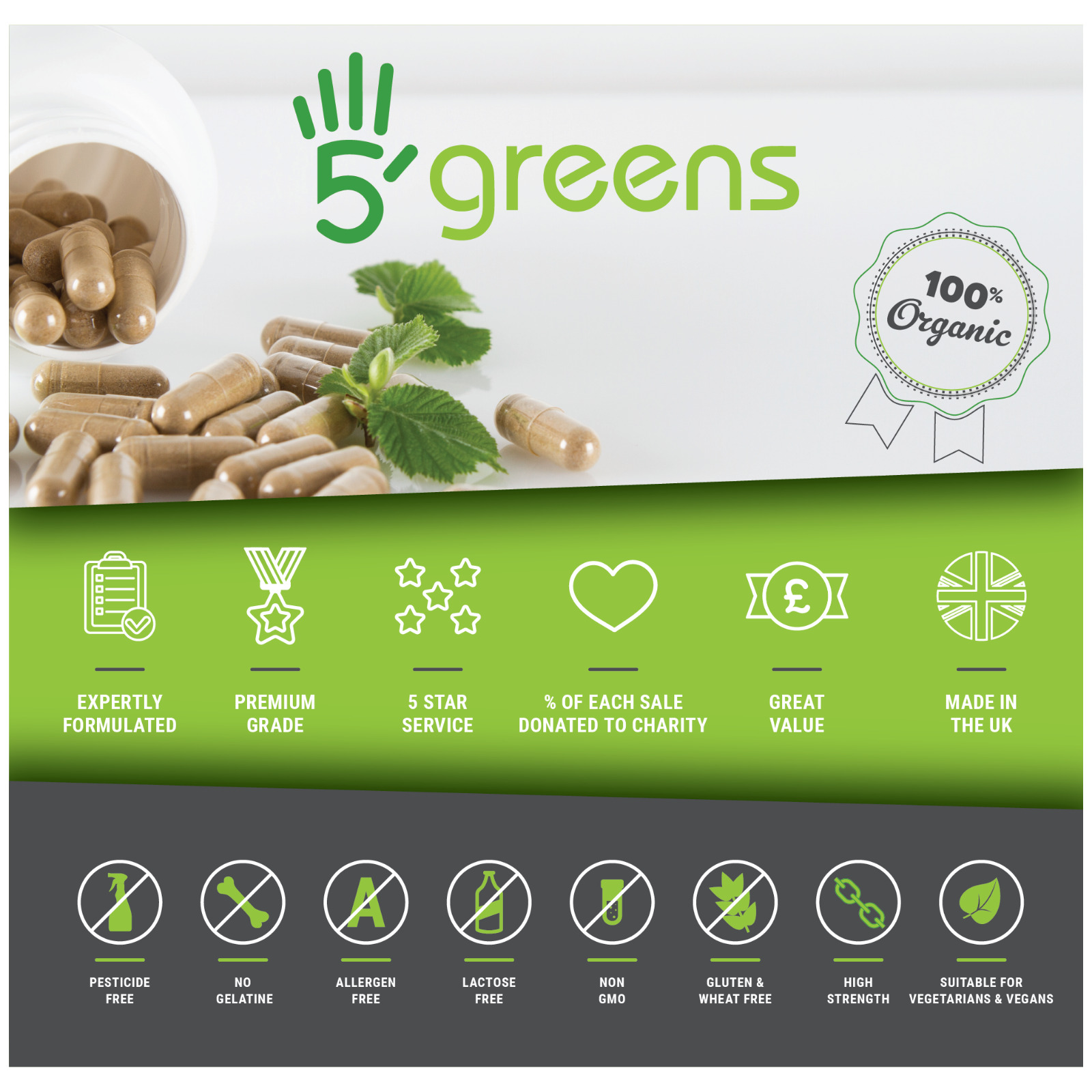Super Strong Vegan Magnesium Citrate 650mg Capsules