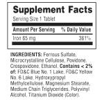 Spring Valley Iron 65 mg Tablets, 200 Count