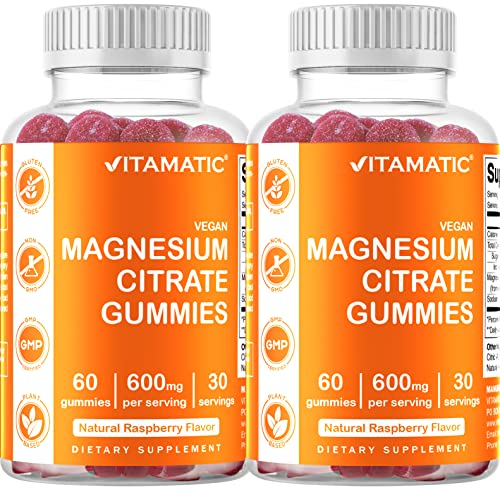 Vitamatic Vegan Magnesium Citrate Gummies - 600mg