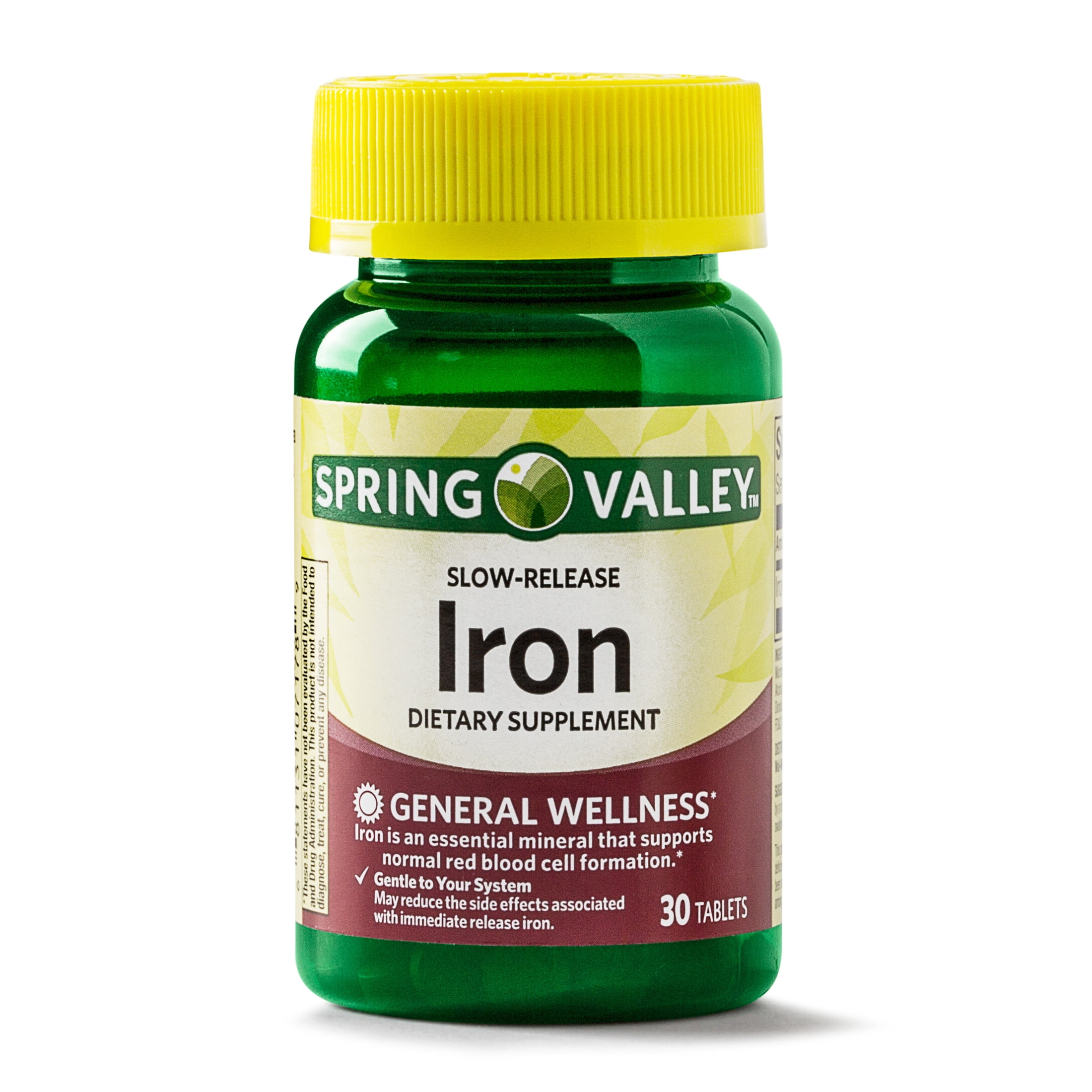 Spring Valley Slow Release Iron Supplement, 45 mg