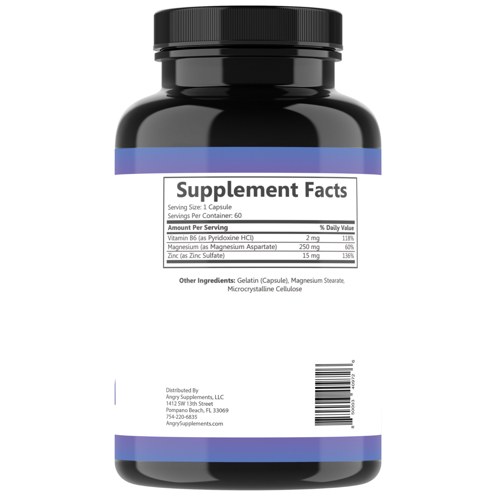 Zinc, Magnesium & B6 Caps for Immune Support