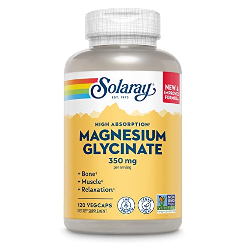 Solaray Magnesium Glycinate 350 mg, 120 Capsules