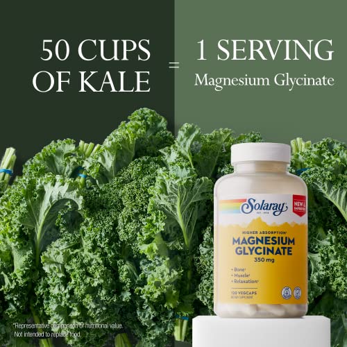 Solaray Magnesium Glycinate 350 mg, 120 Capsules