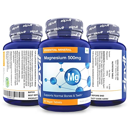 Zipvit Magnesium 500mg - 90 Vegan Tablets