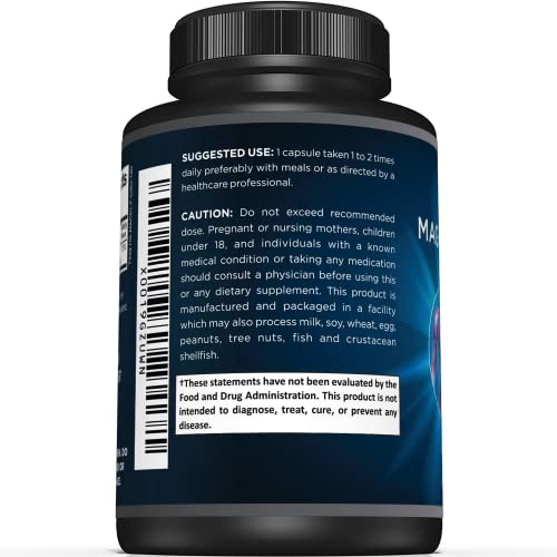 Magnesium Citrate Capsules for Relaxation & Energy