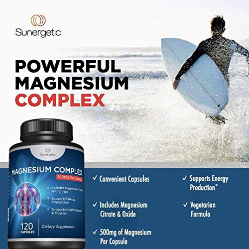 Magnesium Citrate Capsules for Relaxation & Energy