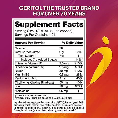 Geritol Liquid Multi-Vitamin Nutritional Support 12 Ounce