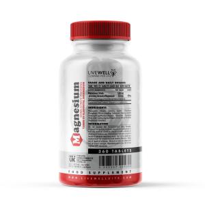 Magnesium Citrate 360 Vegan Tablets for Muscle Support