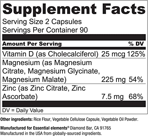 Magnesium, Zinc, and Vitamin D3 for Bone Health