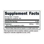 Nutricost Magnesium Oxide 750mg, 240 Capsules