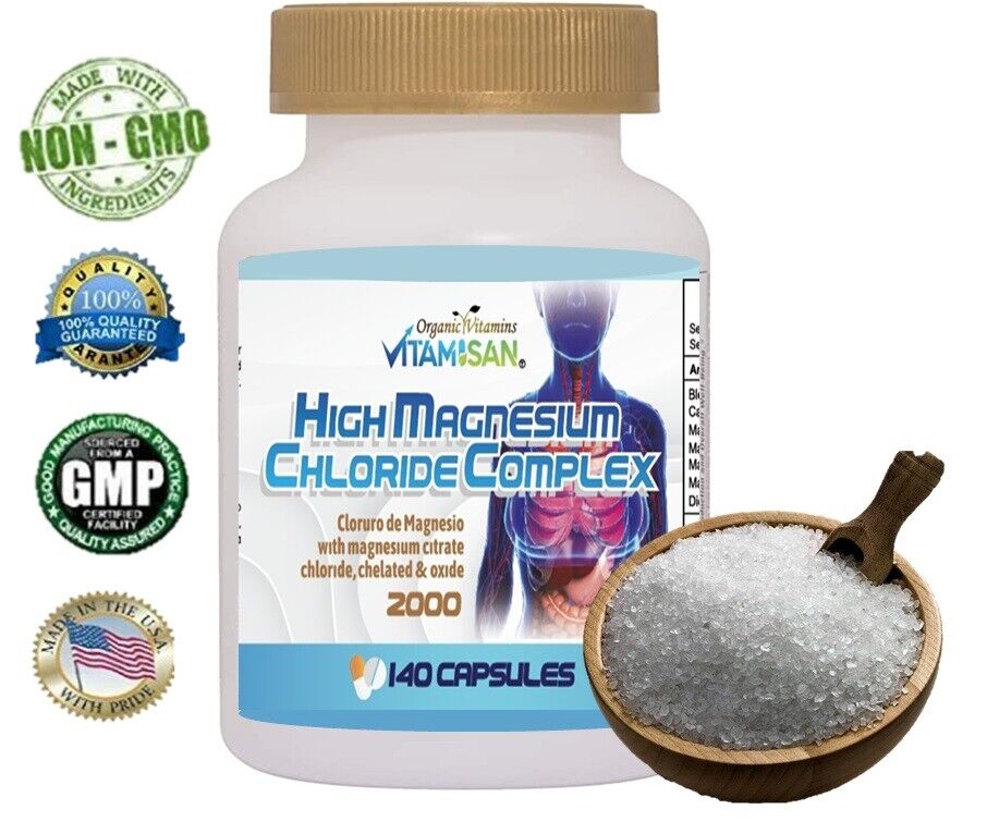 Magnesium Chloride 2000 mg - 280 Capsules