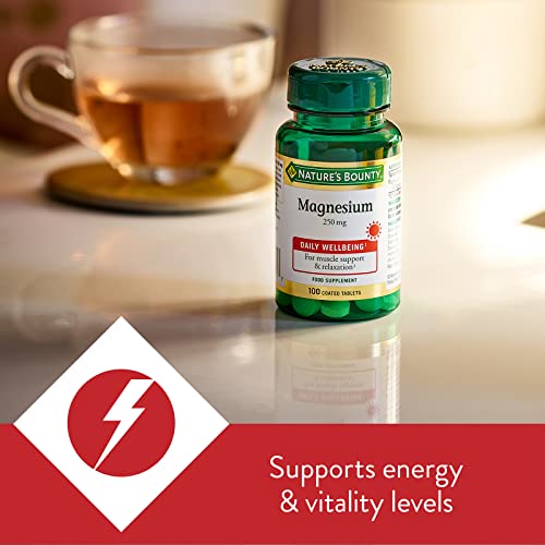 Nature's Bounty Magnesium 250 mg - 100 Tablets