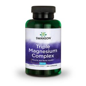 Swanson Triple Magnesium Complex 400 mg, 300 Caps