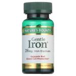 Nature's Bounty Gentle Iron 28 mg, 90 Capsules