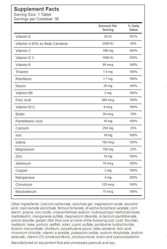 Multivitamin Supplement for Daily Wellness