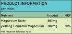 Magnesium 500mg Tablets for Muscle and Heart Health