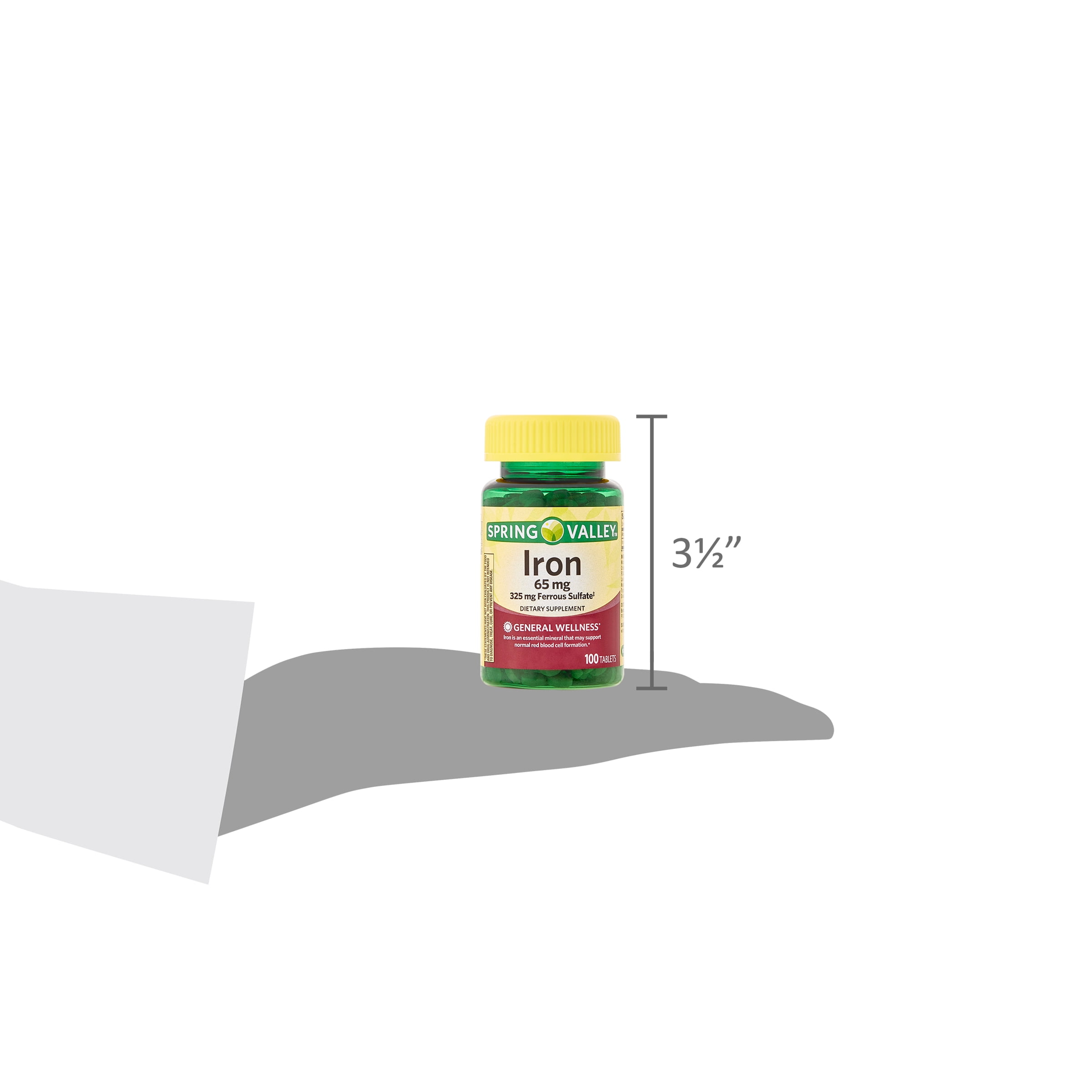 Spring Valley Iron 65 mg Supplement Tablets 300 Ct