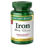 Nature’s Bounty Iron 65mg for Blood Health