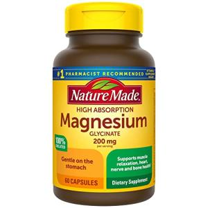 Nature Made Magnesium Glycinate 200 mg, 60 Capsules