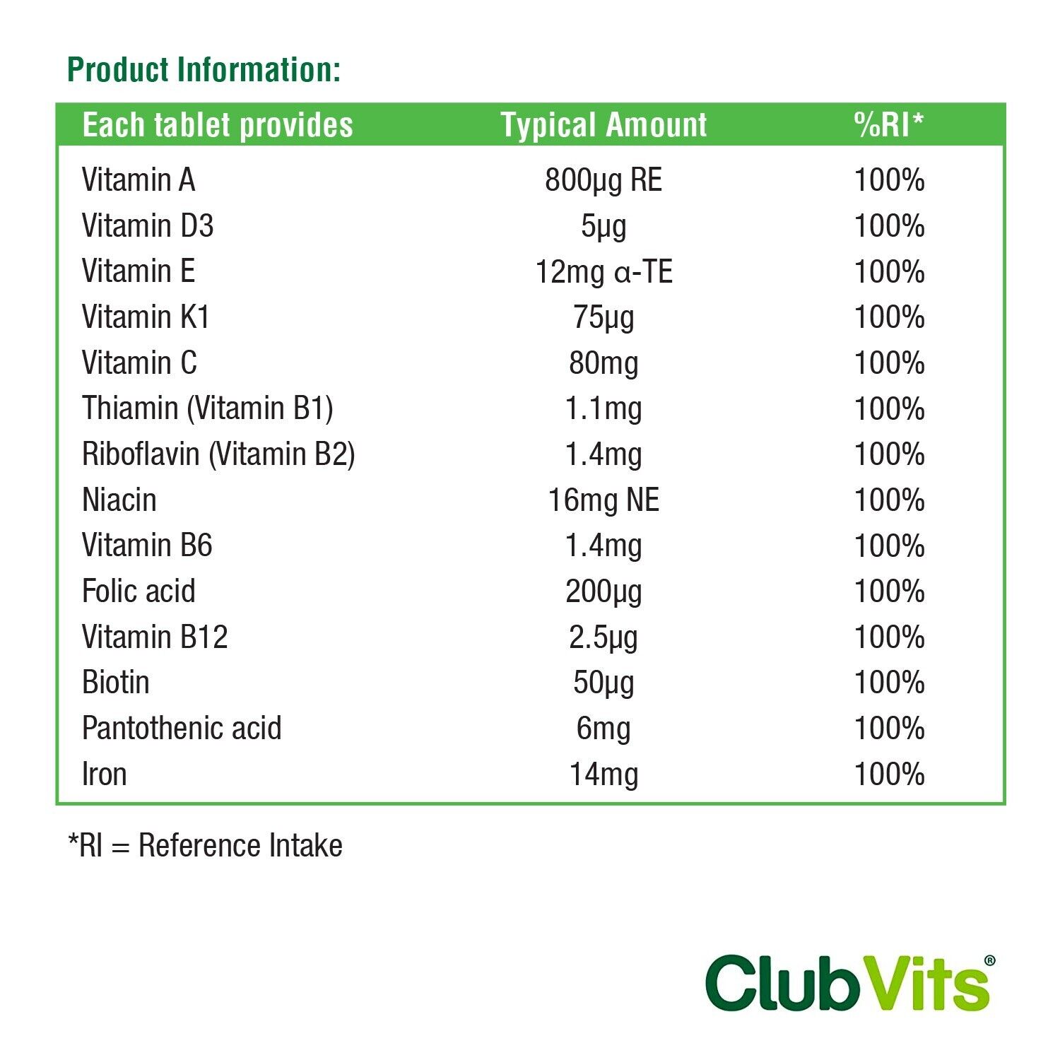 Multivitamin with Iron - 360 Tablets