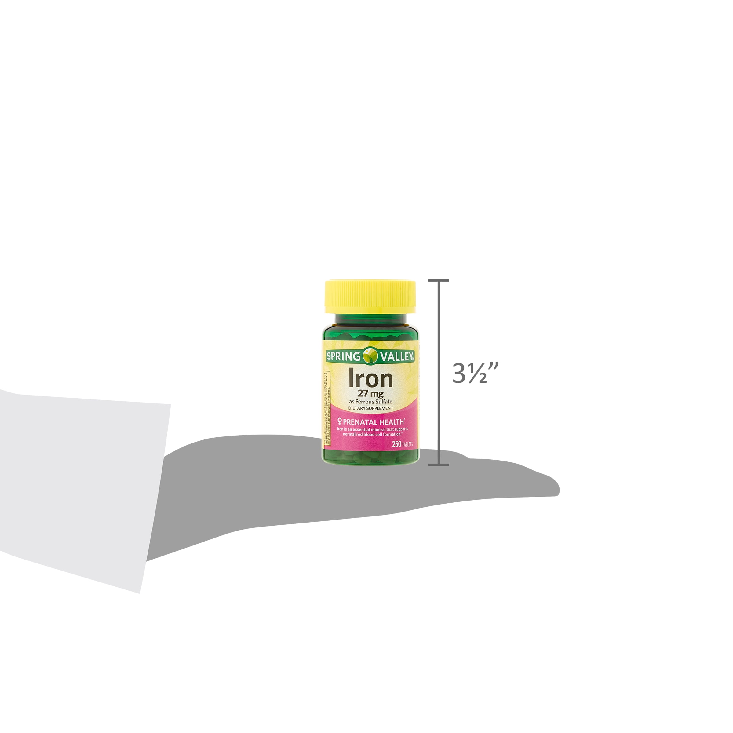 Spring Valley Prenatal Iron Tablets 27 mg 250 Ct