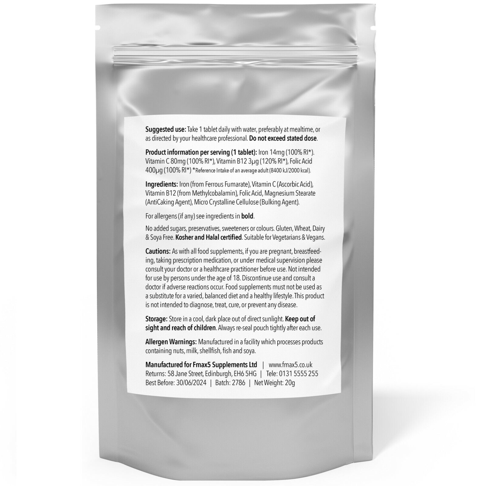 Iron with Vitamin C, B12 & Folic Acid
