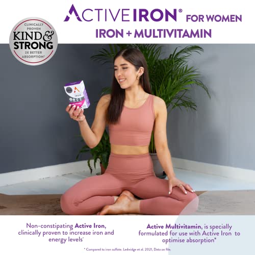 Active Iron & Multivitamins for Women - 30 Capsules
