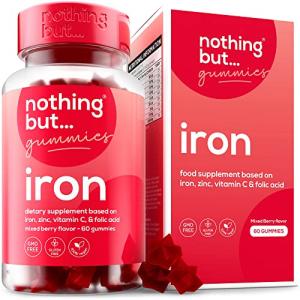 Chewable Iron Gummies for Energy - Berry Flavor