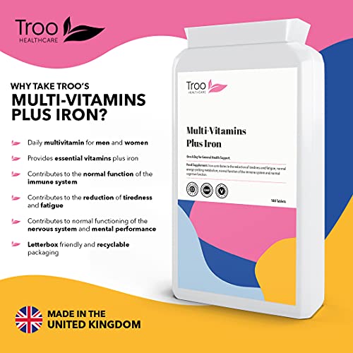 Daily Multi Vitamins with Iron - 180 Tablets