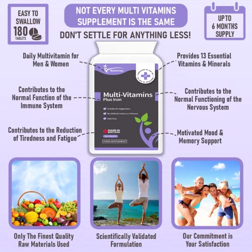One A Day Multivitamins with Iron – 180 Tablets