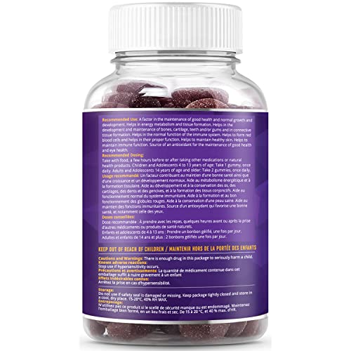 BeLive Iron Gummies with B Complex & Zinc, Grape