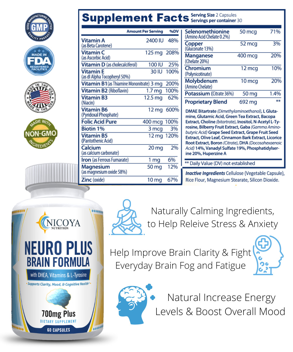 Memory Focus Booster Pills for Mental Clarity