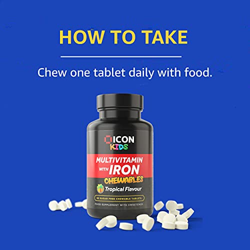 Chewable Kids Multivitamin with Iron & Zinc 60ct