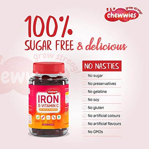 Vegan Iron & Vitamin C Chewable Gummies