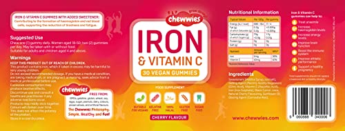 Vegan Iron & Vitamin C Chewable Gummies