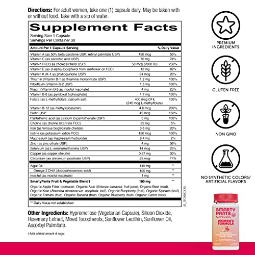 SmartyPants Women's Multivitamin with Omega-3 & More