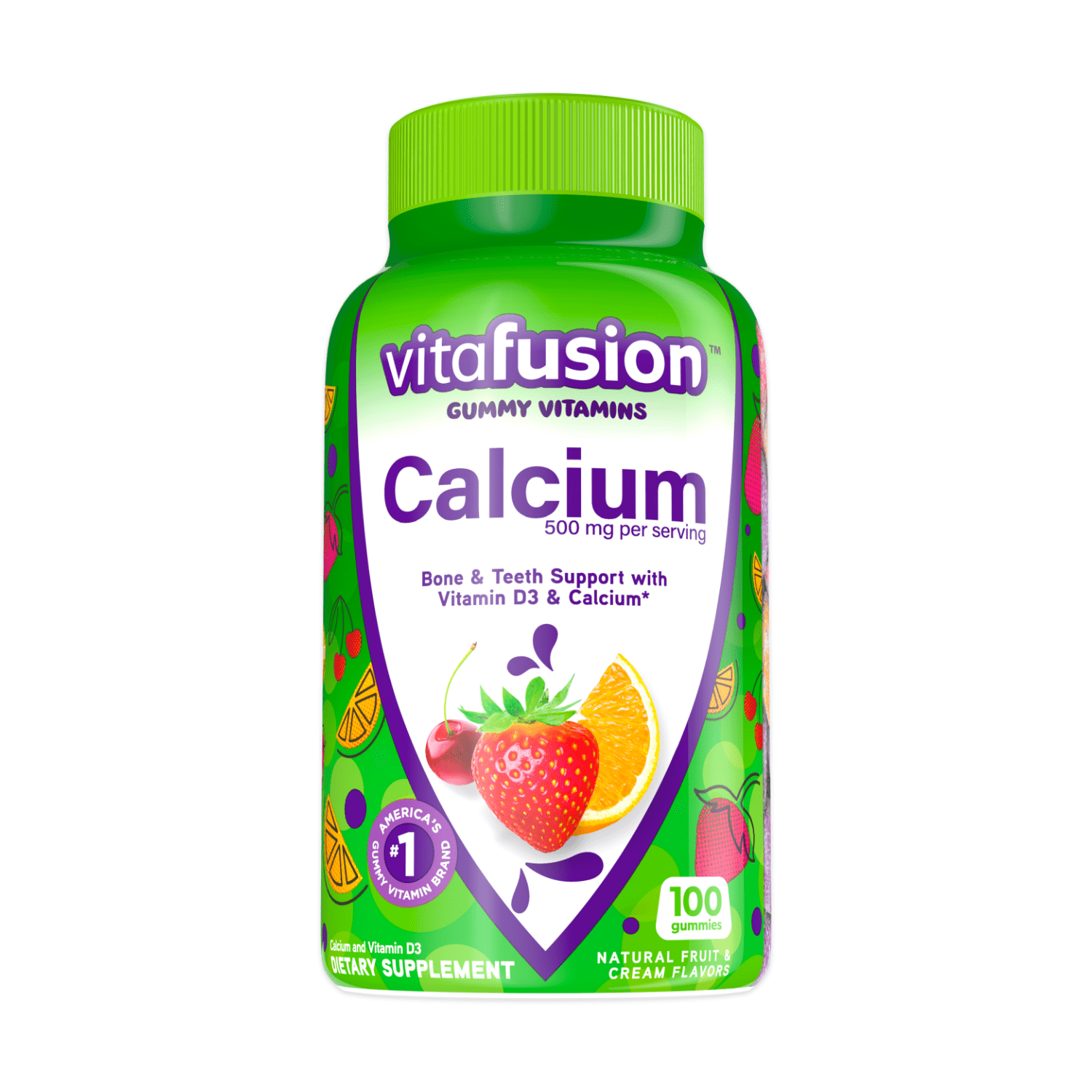 Vitafusion Calcium Gummies for Adults, 500 mg