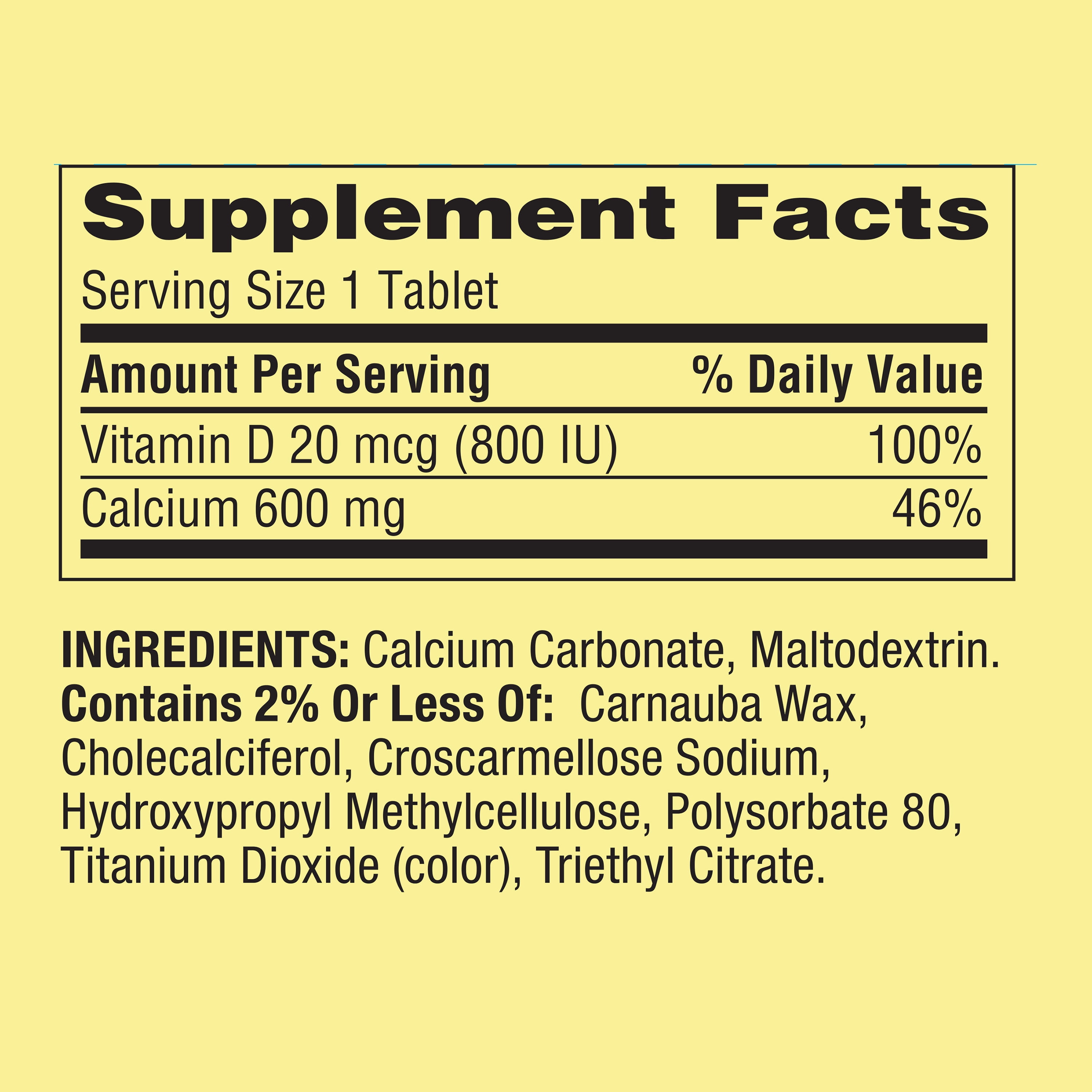 Calcium Plus Vitamin D Tablets for Bone Health