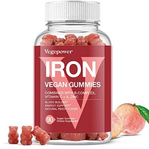 Vegan Iron Gummies with Vitamin C & B-Complex