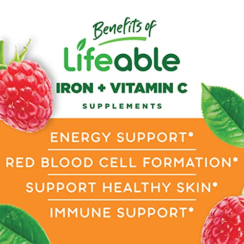 Kids Iron Gummies with Vitamin C – Natural Flavor