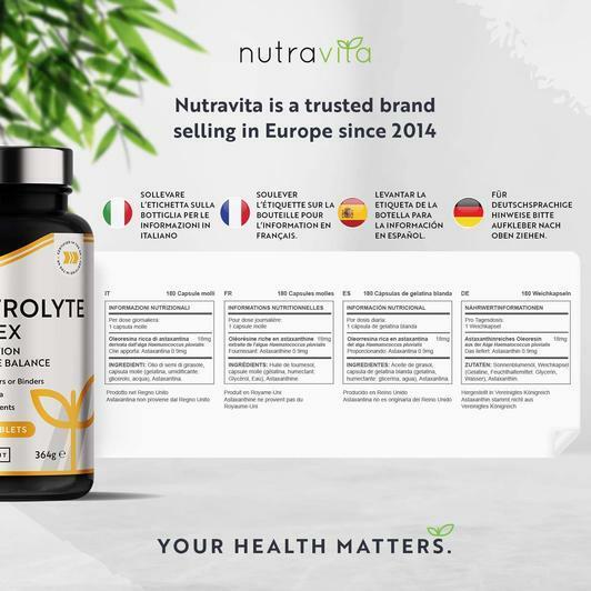 Vegan Electrolyte Complex with Magnesium, Potassium, Calcium