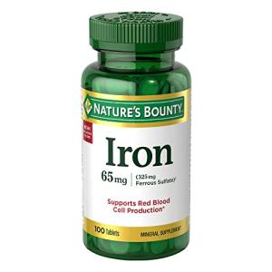 Nature's Bounty Iron 65 Mg 100 Tablets
