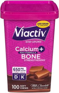 Viactiv Calcium Plus D Milk Chocolate Chews 6 Pack
