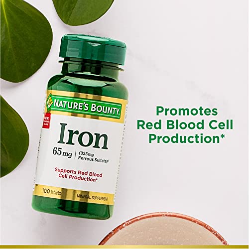 Nature's Bounty Iron 65 Mg 100 Tablets