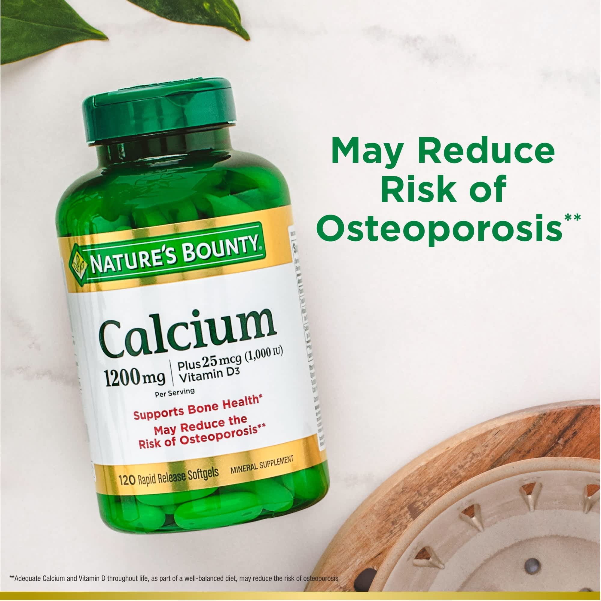 Nature's Bounty Calcium 1200 mg with Vitamin D