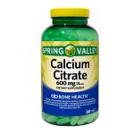 Spring Valley Calcium Citrate 600 mg, 300 Tablets