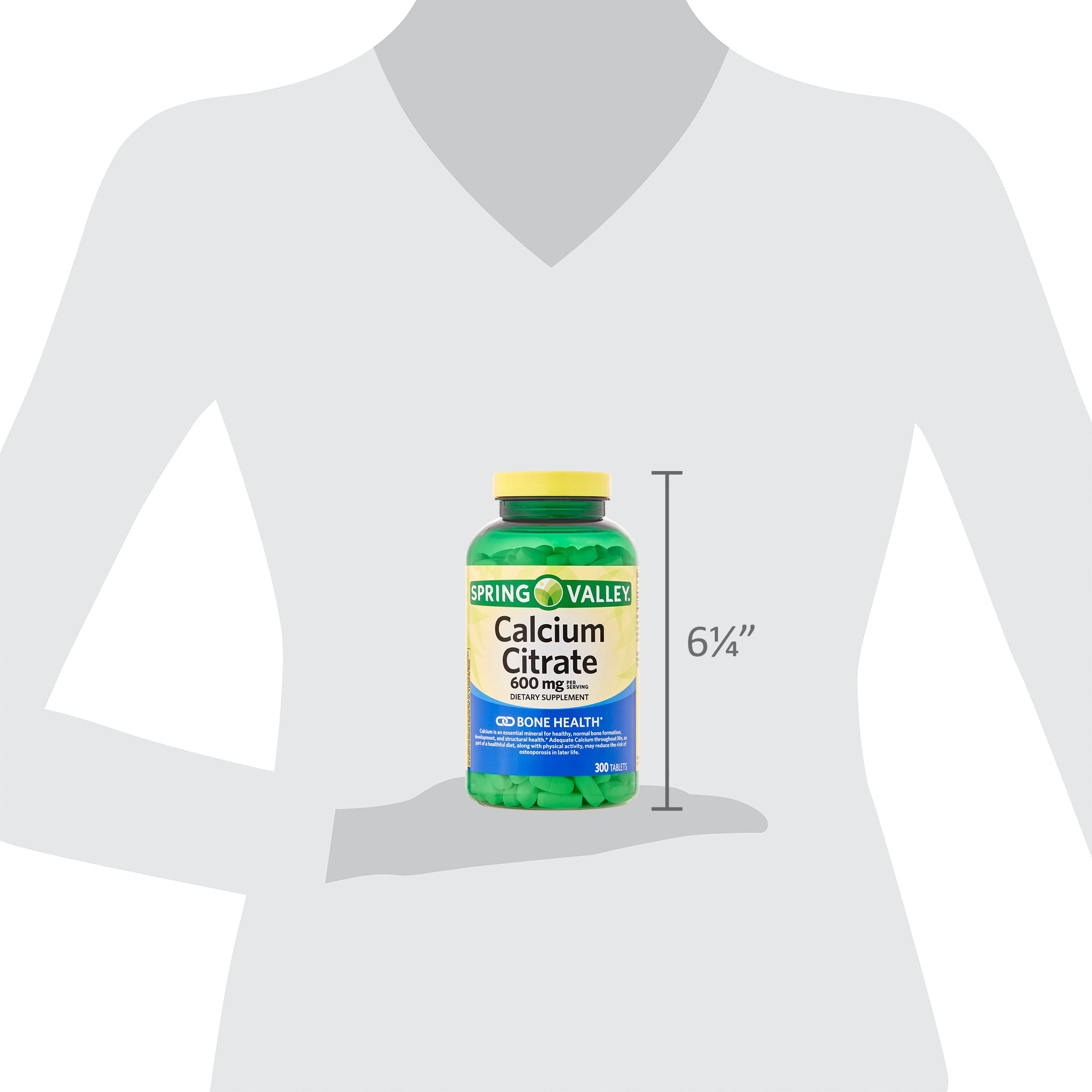 Spring Valley Calcium Citrate 600 mg, 300 Tablets