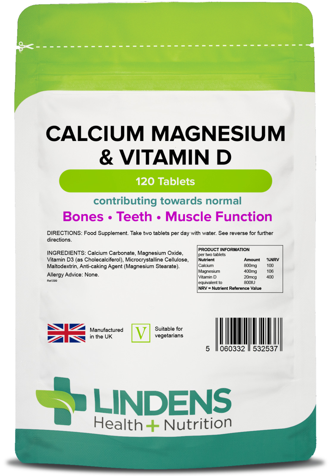 Calcium Magnesium Vitamin D Tablets for Strong Bones