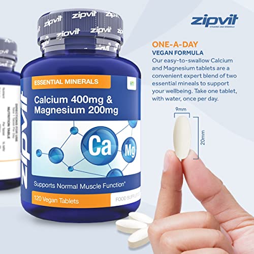 Zipvit Calcium 400mg & Magnesium 200mg Tablets