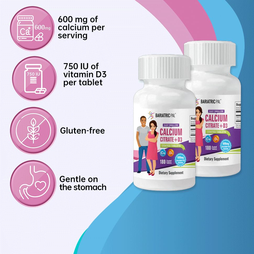 BariatricPal Easy Swallow Calcium Citrate & D3 Tablets